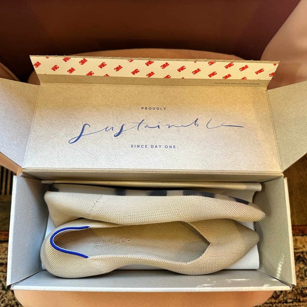 Rothy's Ecru Women's Point Flats